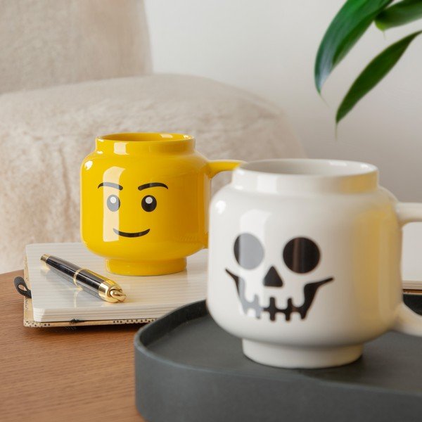 Cană pentru copii galben din ceramică 530 ml Head – LEGO®-image-1
