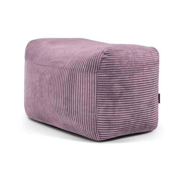 Fotoliu bean bag mov cu tapițerie din catifea reiată Plus 70 Lounge – SLOWDOWN