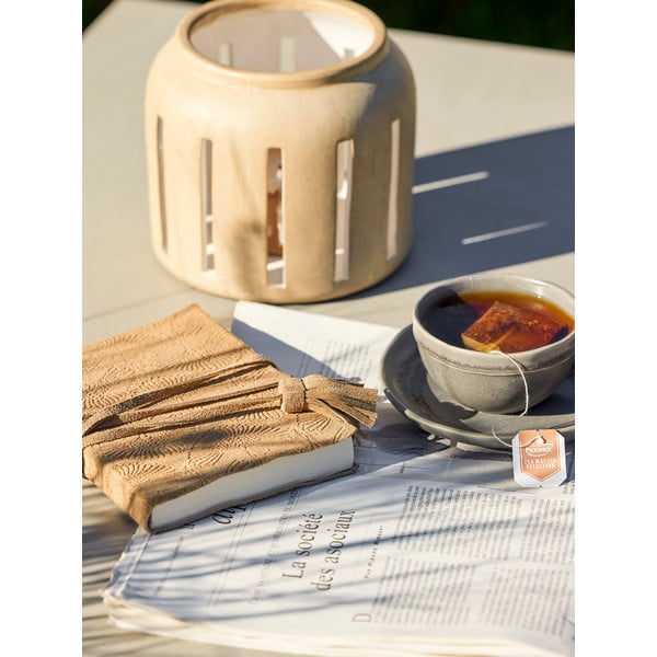 Cești gri 2 buc. pentru cappuccino din gresie 180 ml Raben – Bloomingville-image-1
