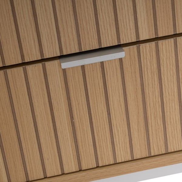 Noptieră în culoare naturală cu aspect de lemn de stejar Mid-Lines – Casa Selección-image-2
