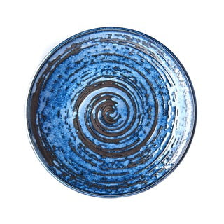 Farfurie din ceramică MIJ Copper Swirl, ø 25 cm, albastru