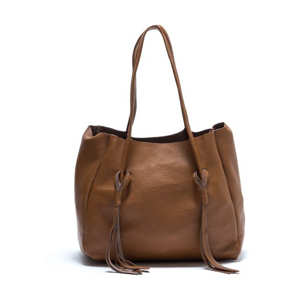 Geantă din piele Isabella Rhea no. 1165, maro cognac-image-1
