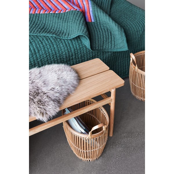 Bancă în culoare naturală Align – Hübsch-image-1