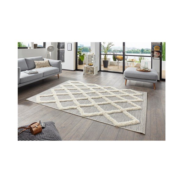 Covor Mint Rugs Handira Grid, 230 x 155 cm, gri-image-2