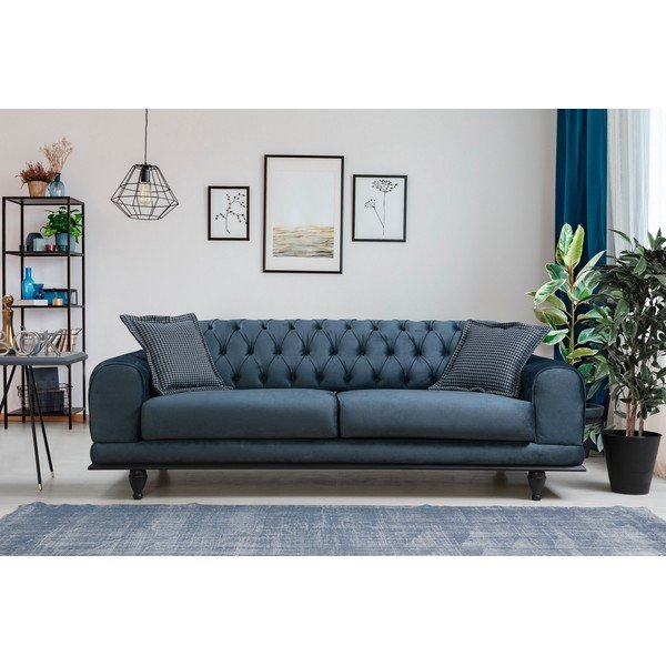 Canapea albastră 220 cm Arredo – Balcab Home-image-3