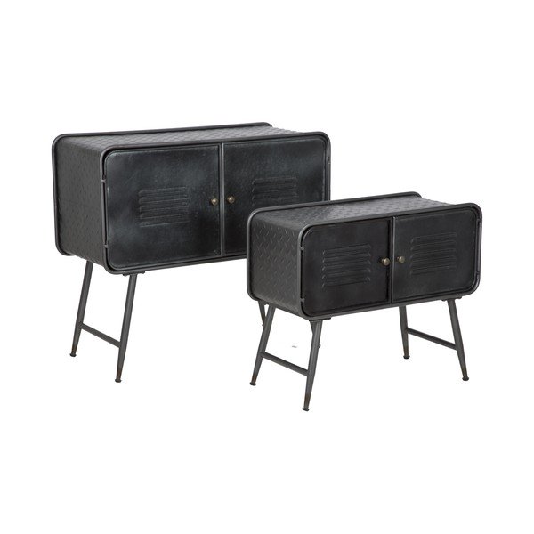 Set 2 dulapuri metalice Mauro Ferretti School Couple, negru-image-4