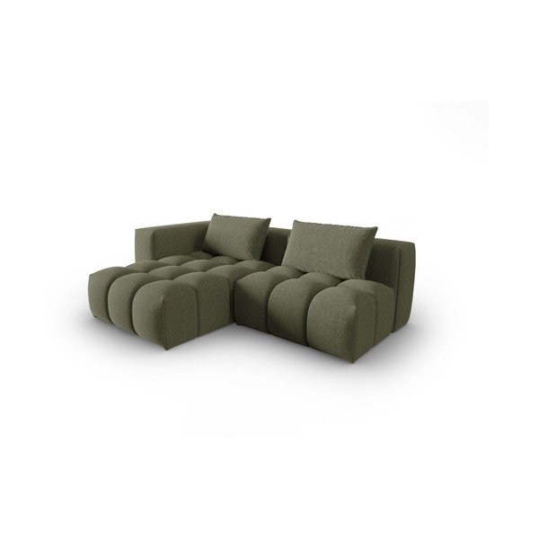 Colțar verde închis (cu colț pe partea stângă/cu șezlong) Verona – Cosmopolitan Design