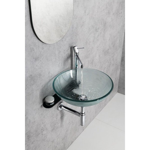 Suport pentru chiuvetă negru suspendat din oțel 42x7 cm Tetris – Sapho-image-3