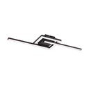 Plafonieră neagră LED 16x54 cm Viale – Reality