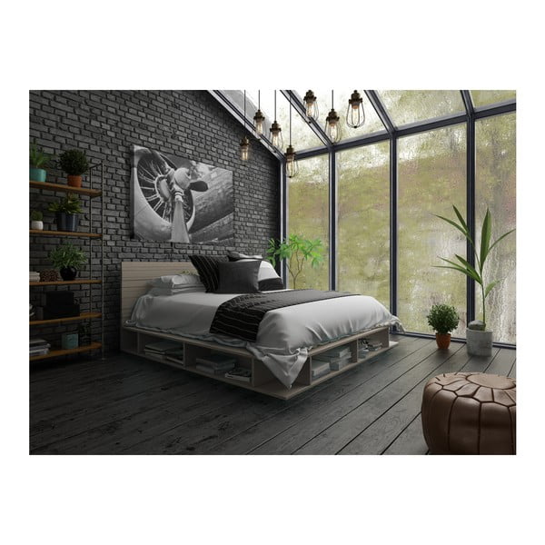 Tablou Styler Canvas Silver Uno Plane, 85 x 113 cm-image-1