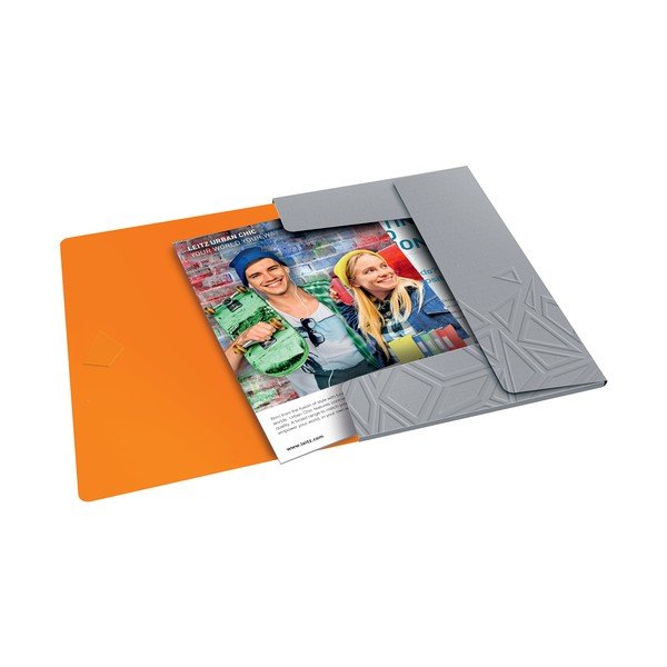 Mapă birou cu 3 clapete Leitz, gri-image-1