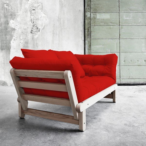 Canapea extensibilă Beat Beech/Red-image-1