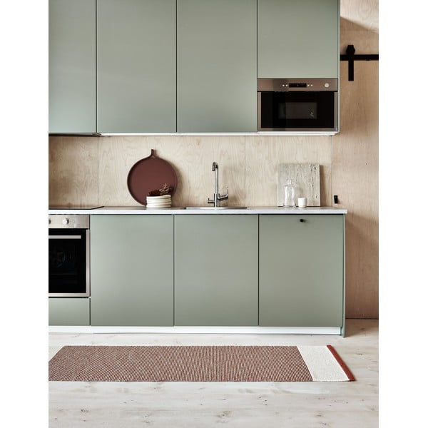 Covor tip traversă pentru interior și exterior cărămiziu 85x260 cm Edit Brick – Pappelina-image-1