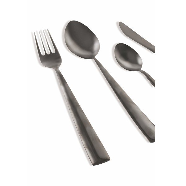 Set 24 tacâmuri din inox Villa d´Este Modern, negru-image-2