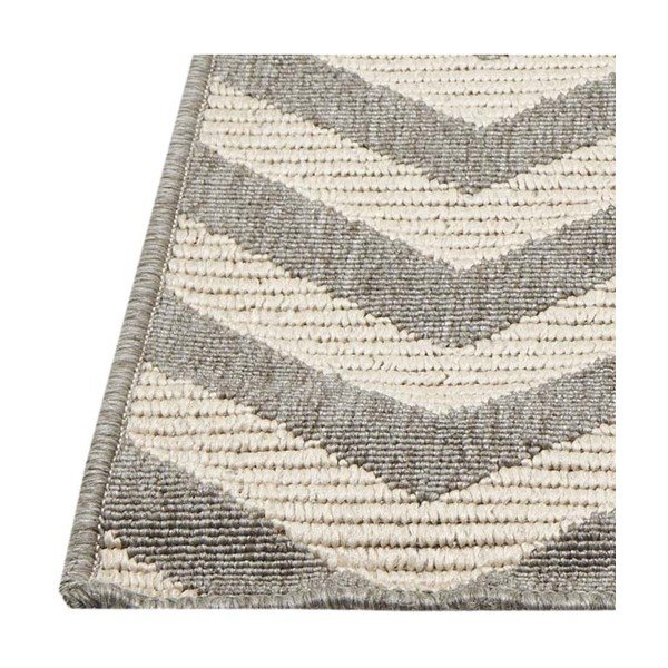 Covor foarte rezistent Webtapetti Zigzag, 200 x 285 cm, gri-image-1