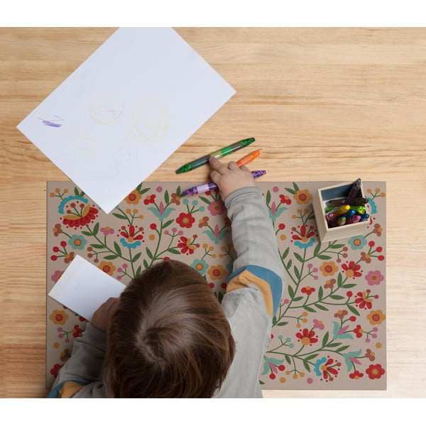 Suport de protecție de masă / birou Mexican Flowers – Little Nice Things-image-1