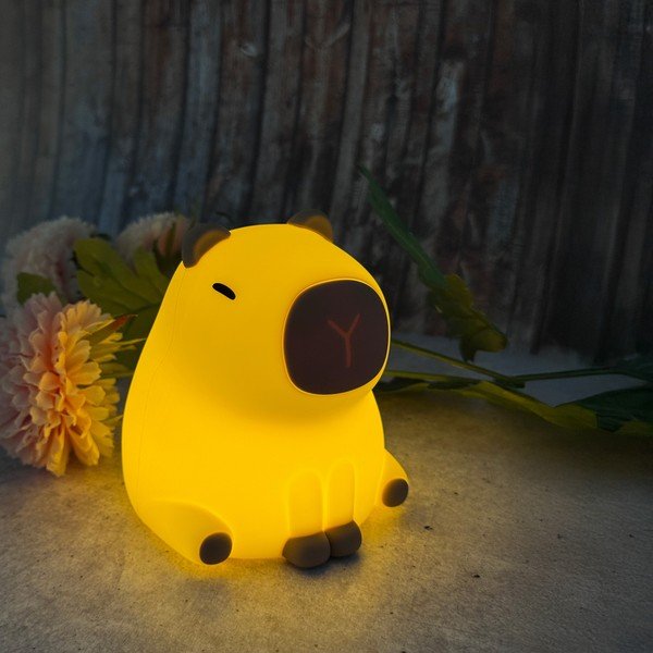 Lampă de veghe pentru copii galben-deschis Capybara – Fischer & Honsel-image-2