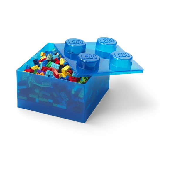 Cutie de depozitare pentru copii albastră din plastic 25x25x18 cm – LEGO®-image-2