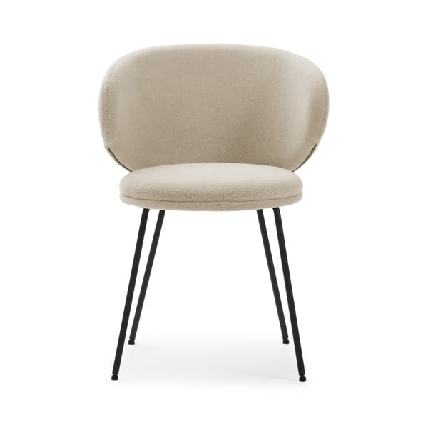 Set de scaune de sufragerie bej 2 buc. tapițat Rush – Marckeric-image-2