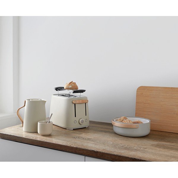Prăjitor de pâine bej din oțel inoxidabil Emma – Stelton-image-2