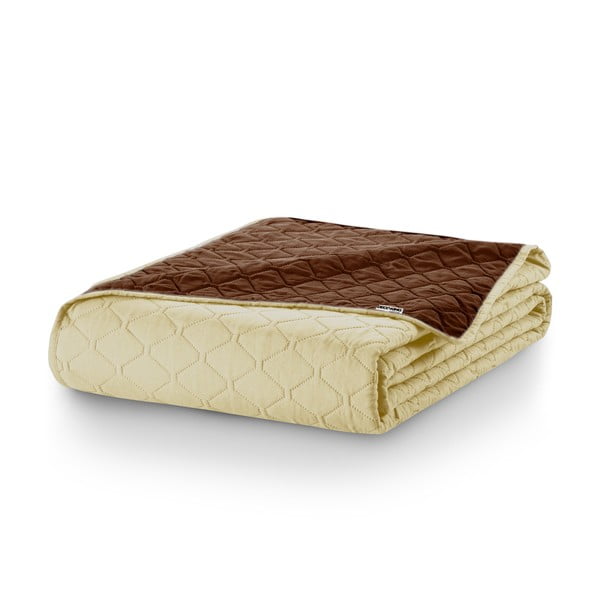 Cuvertură cu 2 fețe din microfibră DecoKing Axel, 240 x 260 cm, bej - maro-image-4