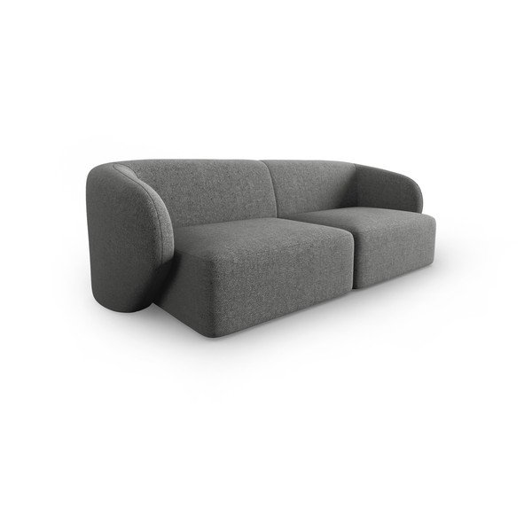 Canapea gri cu tapițerie din chenille 188 cm Paolo – Milo Casa-image-2