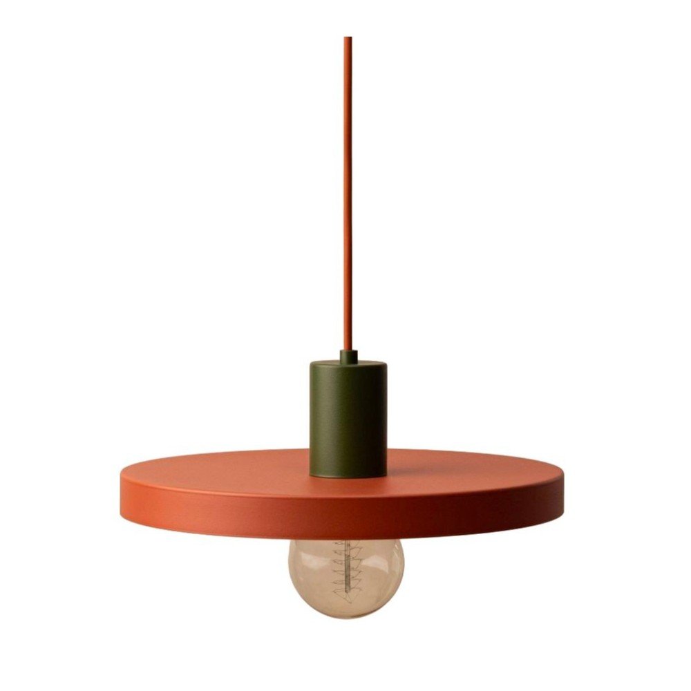 Lustră cărămizie din metal ø 30 cm Ori – Micadoni