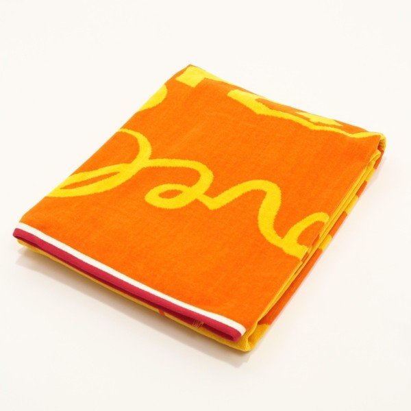 Prosop de plajă din bumbac My Home Plus Sea, 100 x 173 cm, portocaliu-image-1