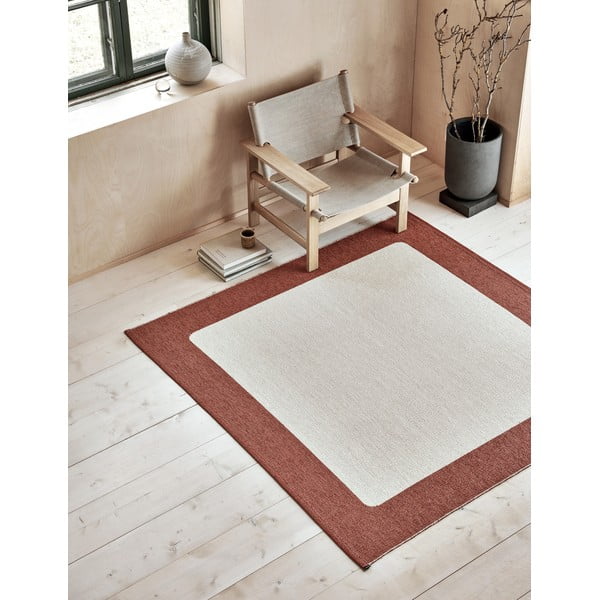 Covor tip traversă pentru interior și exterior cărămiziu/crem 70x240 cm Ilda Brick – Pappelina-image-1