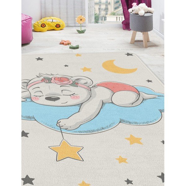 Covor pentru copii alb 80x140 cm Happy Dreams – Oyo Concept-image-2
