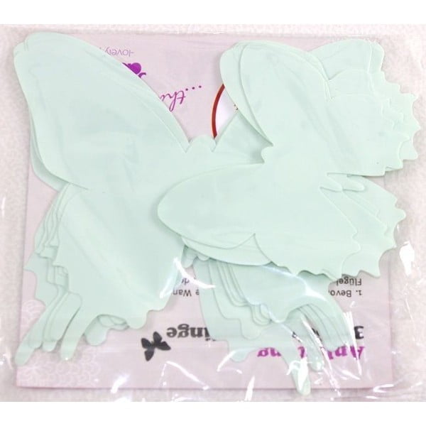 Set 12 autocolante cu efect 3D Ambiance Butterflies, verde-image-2