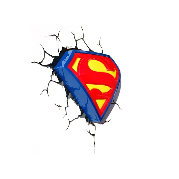 Veioză pentru perete cu autocolant Tnet Superman