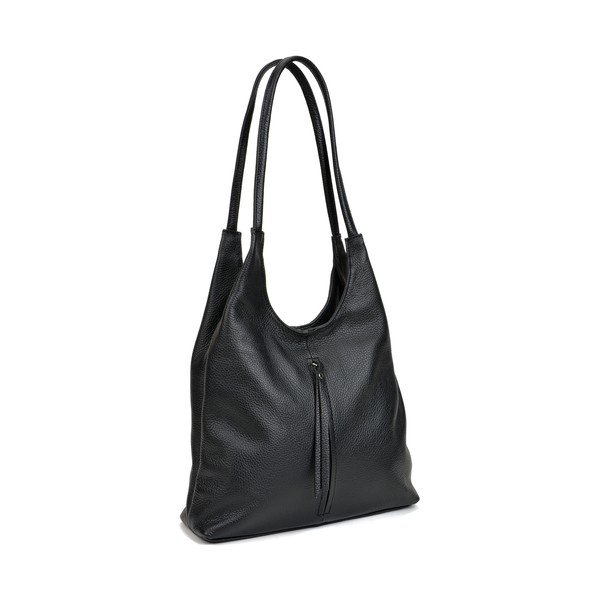 Geantă din piele Isabella Rhea, 39x34 cm, negru-image-4