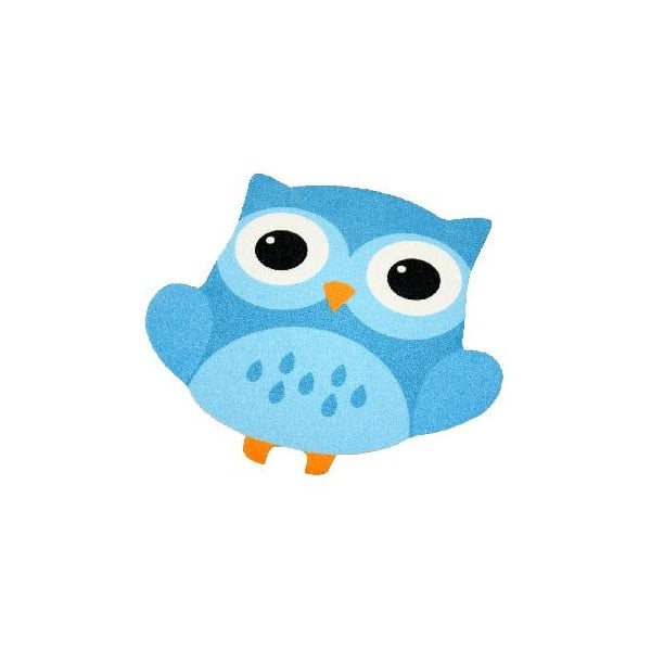 Covor pentru copii Zala Living Owl, 66 x 66 cm, albastru