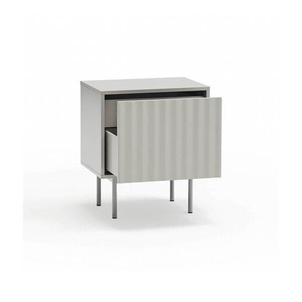 Noptieră gri deschis cu aspect mat Sierra – Teulat-image-3