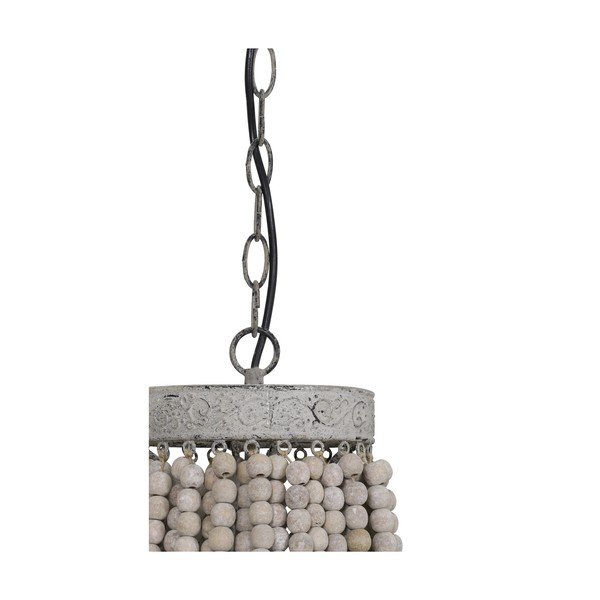 Lustră albă cu abajur din metal ø 36 cm Luna – Light & Living-image-4