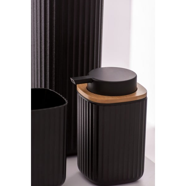 Dozator / dispenser săpun Wenko Rotello, negru-image-1