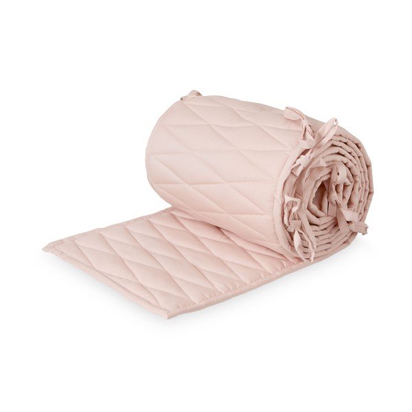 Apărătoare pentru pătuț roz deschis din bumbac organic 365 cm Blossom Pink – Cam Cam Copenhagen