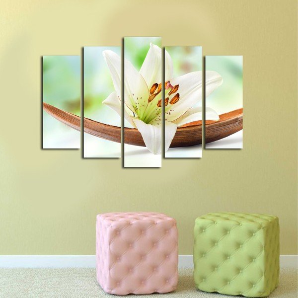 Tablou din mai multe piese Lily, 105 x 70 cm-image-1
