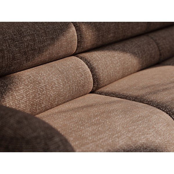 Canapea maro cu tapițerie din chenille 305 cm Neo – Micadoni -image-3