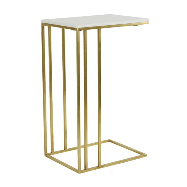 Măsuță auxiliară cu blat cu aspect de marmură 31x41 cm Roshan – Light & Living-image-2