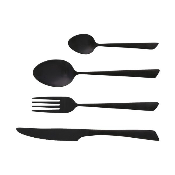 Set 16 tacâmuri în cutie pentru cadou Jean Dubost Delta Black, negru-image-1