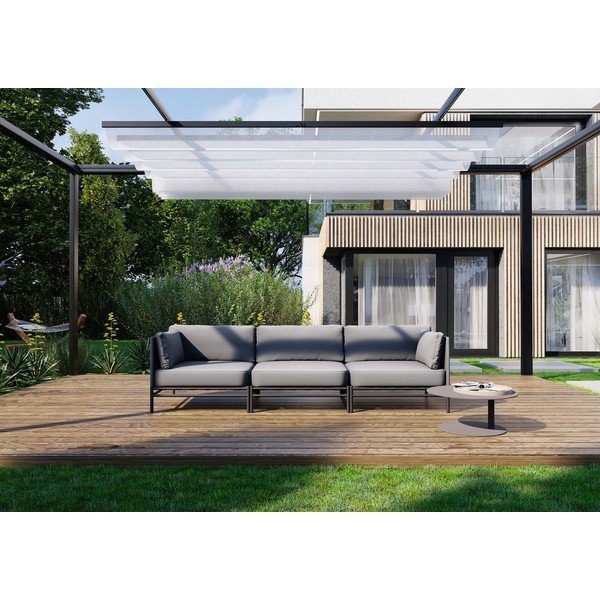 Canapea modulară de grădină gri deschis 234 cm Dandy – Sit Sit-image-4
