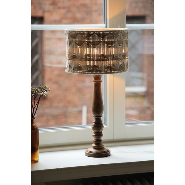 Veioză maro/în culoare naturală cu abajur textil/cu abajur din iută (înălțime 62,5 cm) Ano – Markslöjd-image-2