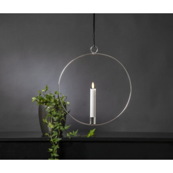 Decorațiune luminoasă argintie Flamme Ring – Star Trading-image-3