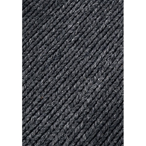 Covor gri închis țesut manual rotund din lână ø 160 cm Francois – Villeroy&Boch-image-4