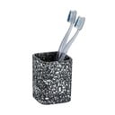 Recipient pentru periuțe de dinți Wenko Terrazzo, negru