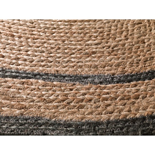 Covor gri-natural rotund ø 120 cm Mahon – Universal-image-2
