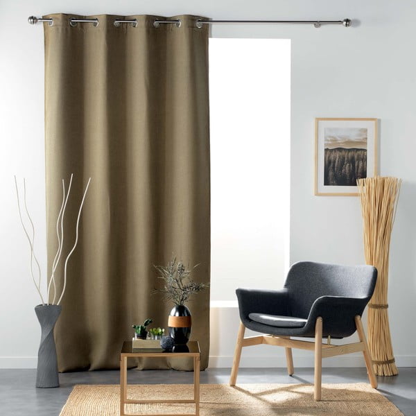 Draperie maro blackout 135x240 cm Tissea – douceur d'intérieur-image-2