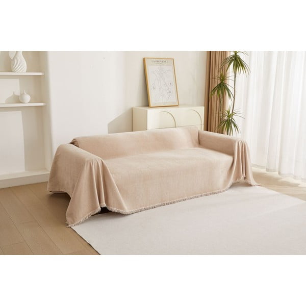 Husă bej pentru canapea cu 4 locuri Talo – Filumi-image-1